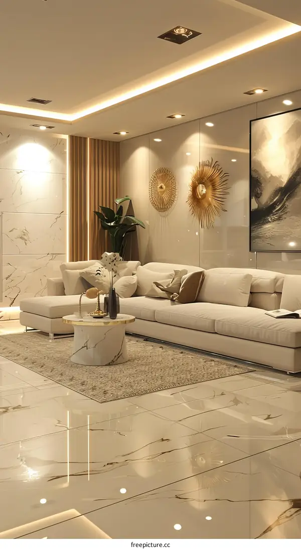 Modern Minimalist Living Room Interior Design