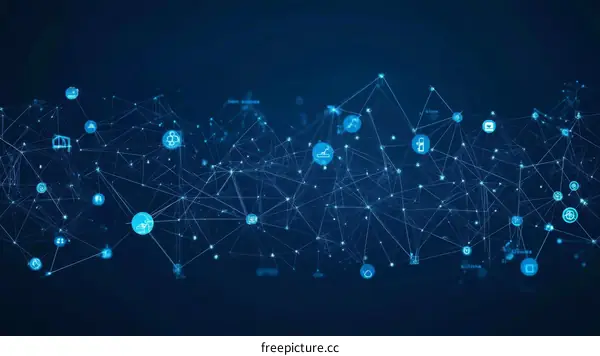 Abstract Network Technology Illustration