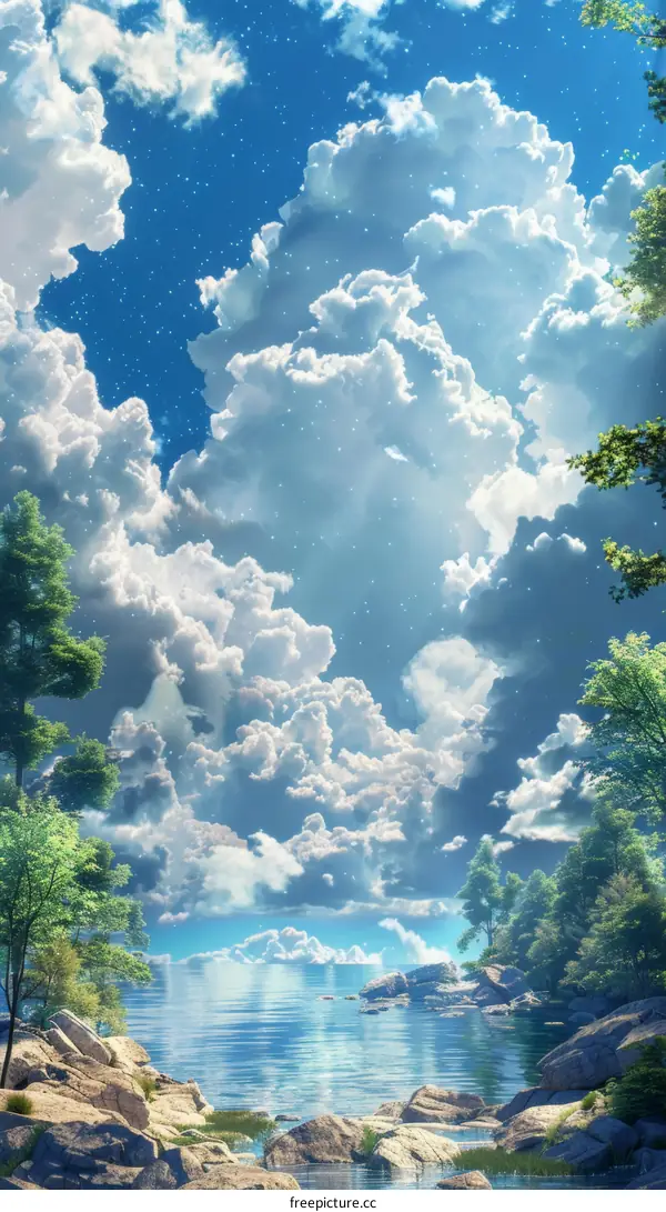 Stunning Scenic Landscape of a Lakeside Paradise