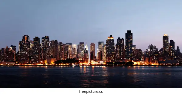 New York City Skyline at Twilight