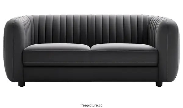 [Transparent Background PNG]Modern Stylish Dark Gray Sofa Design