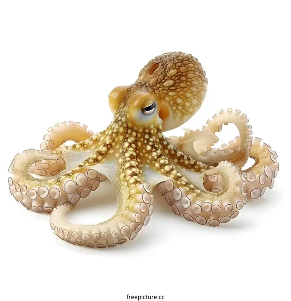 A close up of an octopus