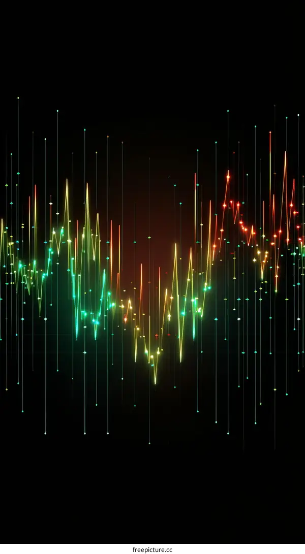 Colorful Sound Wave Equalizer Illustration