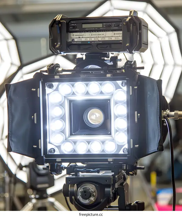 Studio Camera With LED Lights