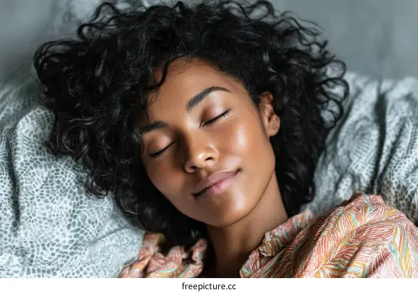 Peaceful Sleep of a Black Woman