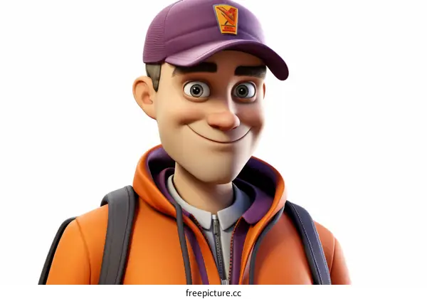 Delivery man with a package