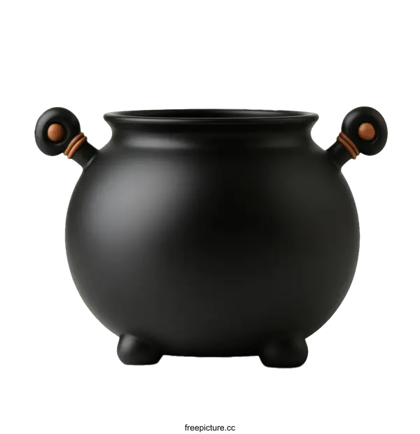 [Transparent Background PNG]Black cauldron illustration for Halloween
