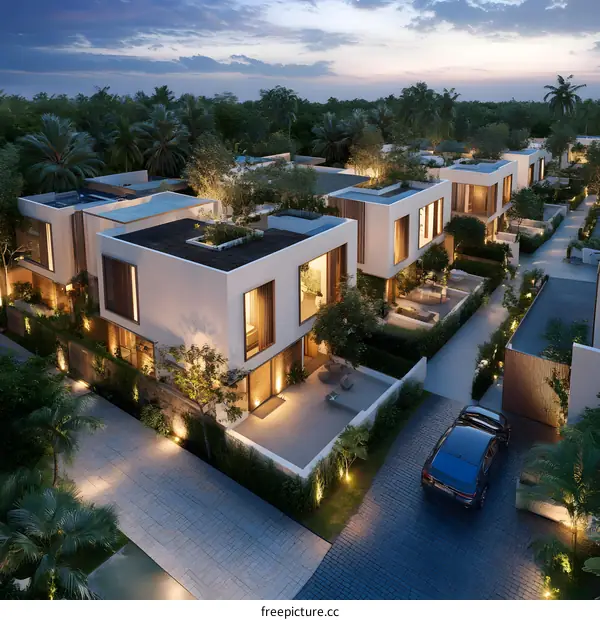 Modern Luxury Villa Development in Tropical Setting