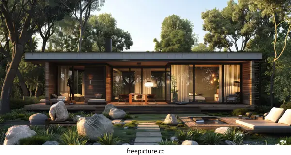Modern House with Natural Elements