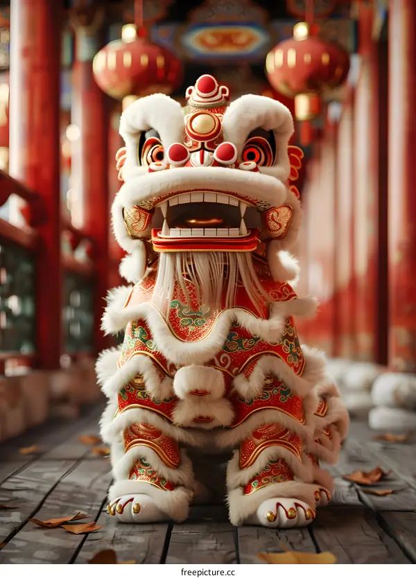 Chinese lion dance