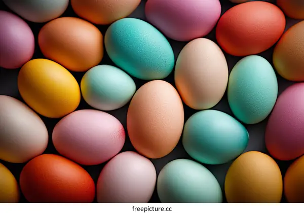 Colorful Easter Eggs Arrangement