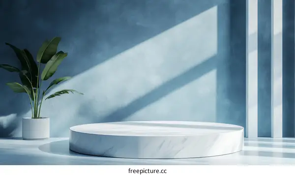 Modern Minimalist Marble Podium Display