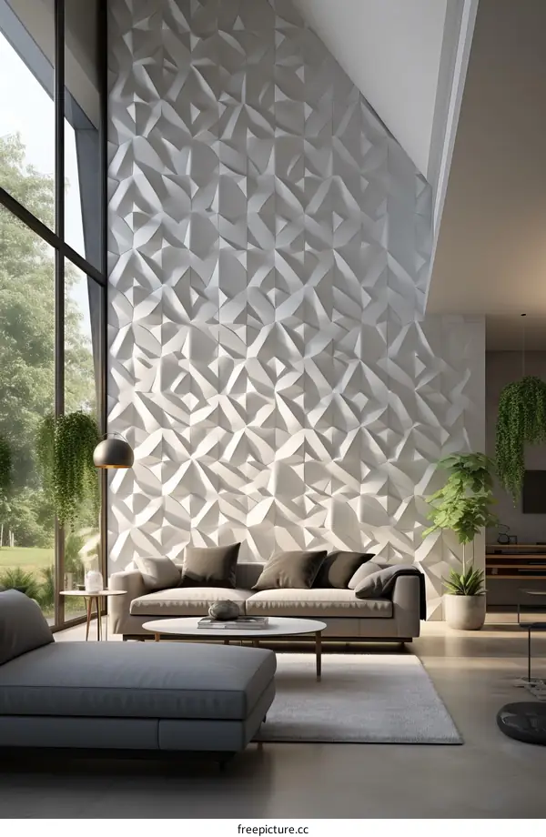 3D wall panel interior design