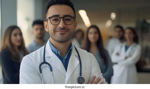 Medical Team Confident Professional Doctor