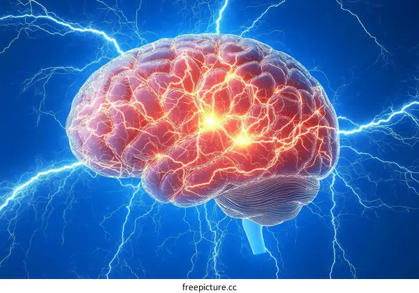 Human Brain Anatomy with Electrical Activity