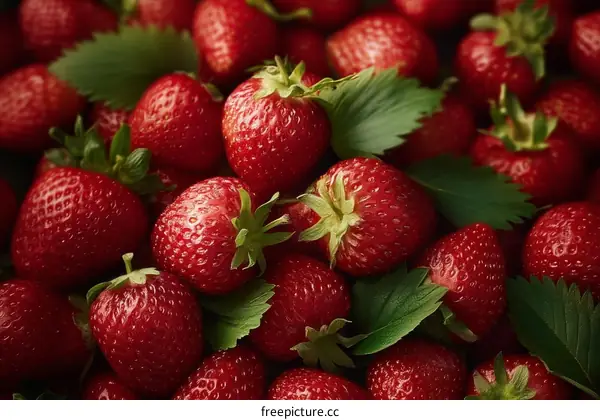 Close-up of Fresh Strawberries