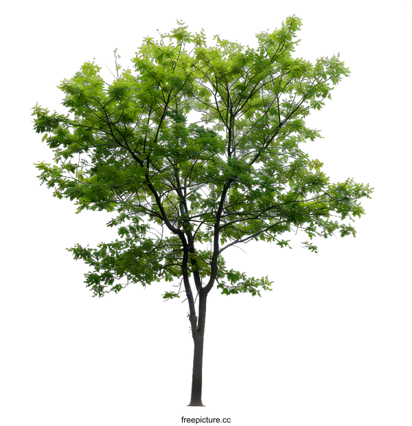 [Transparent Background PNG]Green Tree Isolated On White Background