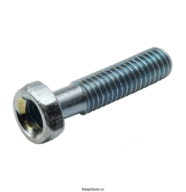 [Transparent Background PNG]Close up of a bolt on a black background