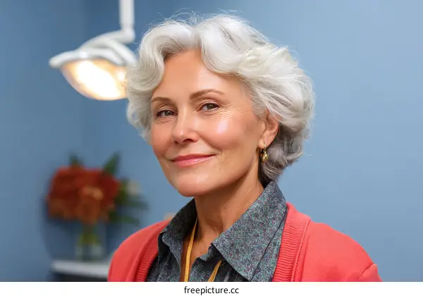 Portrait of a Friendly Senior Woman