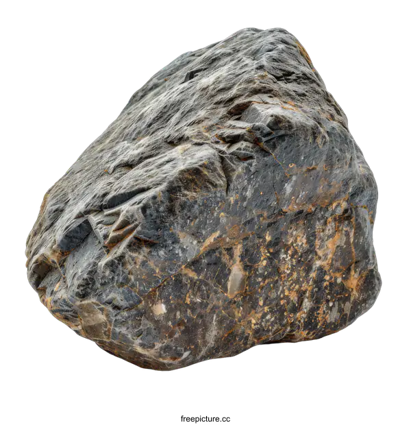 [Transparent Background PNG]A large rock isolated on a transparent background