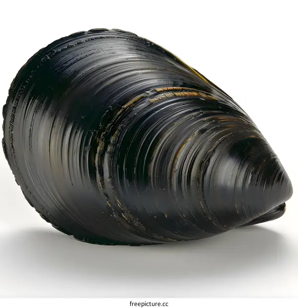 A black mussel shell