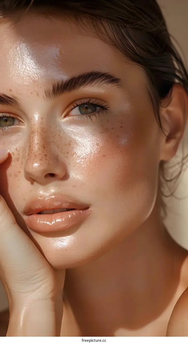 Glowing Skin Beauty Portrait