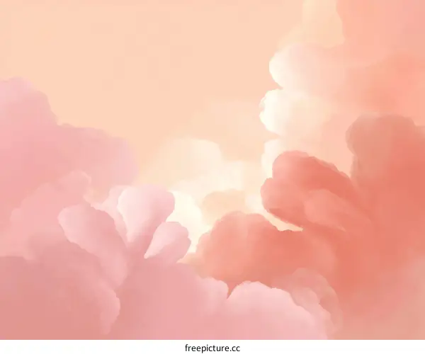 Pastel Sky Cloudscape Illustration