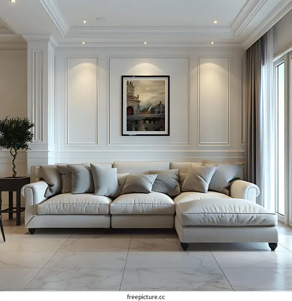 Modern minimalist living room