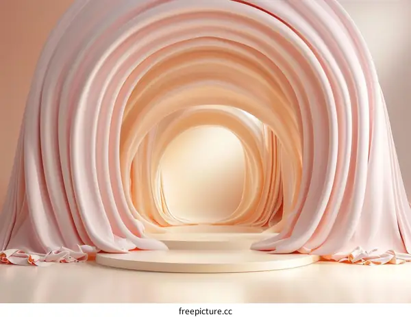 Pink Fabric Abstract Background Design