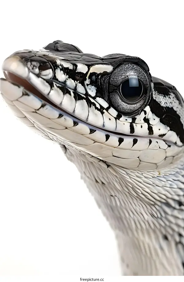 Close up of a Mangrove Snake head