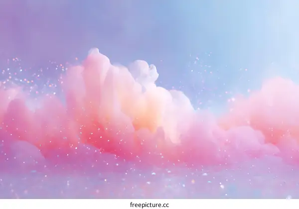 Abstract Pastel Pink Cloud Background