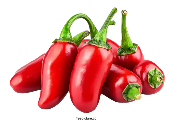 [Transparent Background PNG]Close Up Pile of Red Peppers