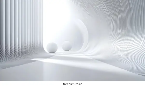Abstract White Architecture Interior Design