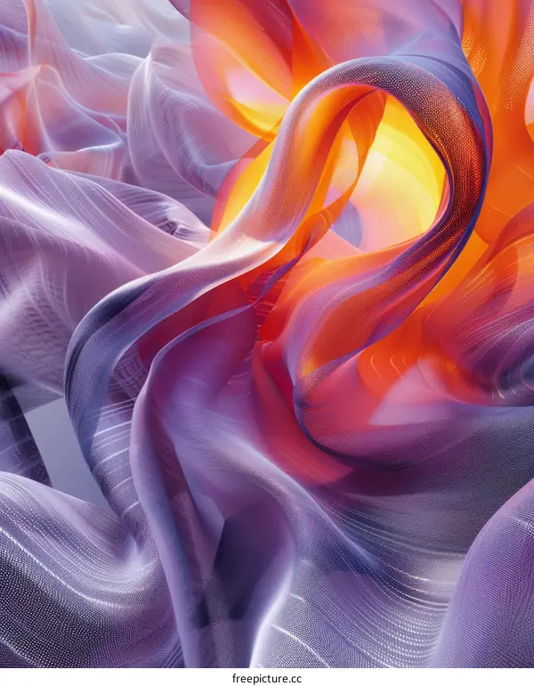 Vivid flowing geometric shapes abstract background