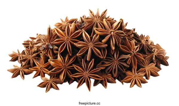 [Transparent Background PNG]Star Anise Pile Close Up
