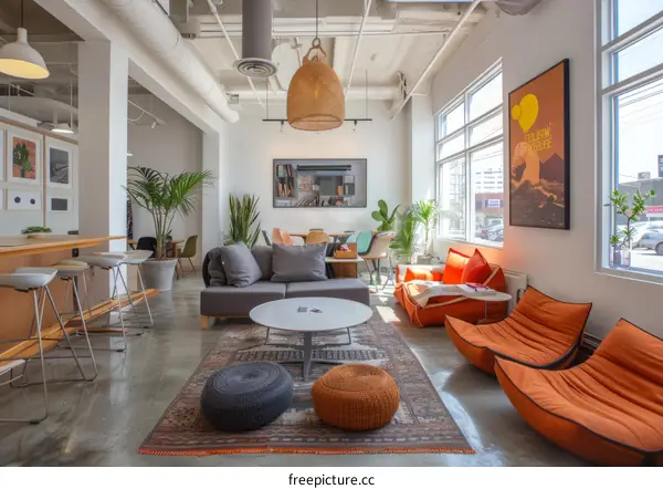 Modern Office Interior Design with Stylish Furniture