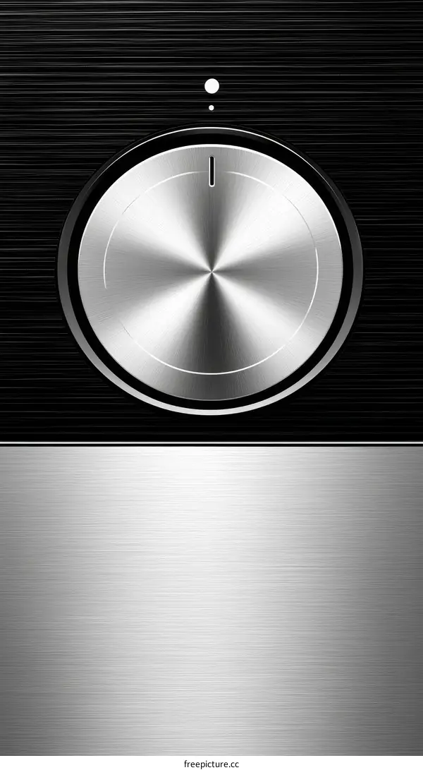 Metallic Volume Control Knob Design