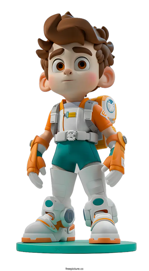 [Transparent Background PNG]3D rendering of a cartoon character