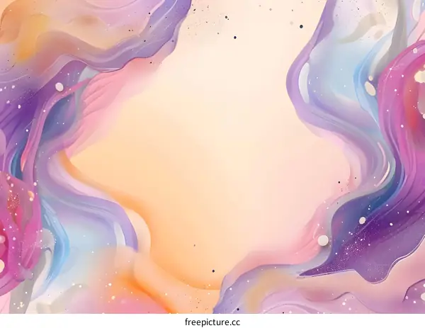 Abstract Background with Pink, Purple, and Blue Swirls
