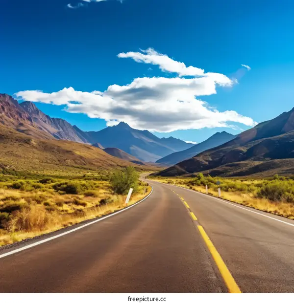 Panoramic Road through the Mountains