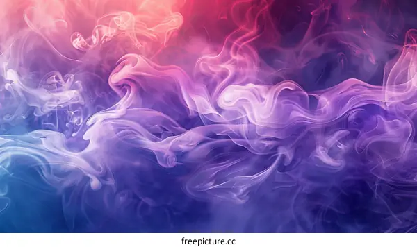 Abstract Colorful Smoke Background