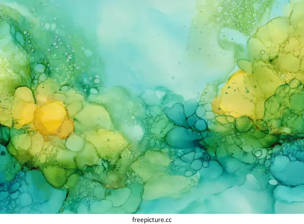 Abstract Watercolor Flowing Art