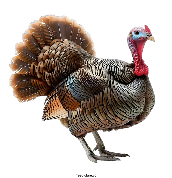[Transparent Background PNG]A realistic illustration of a turkey