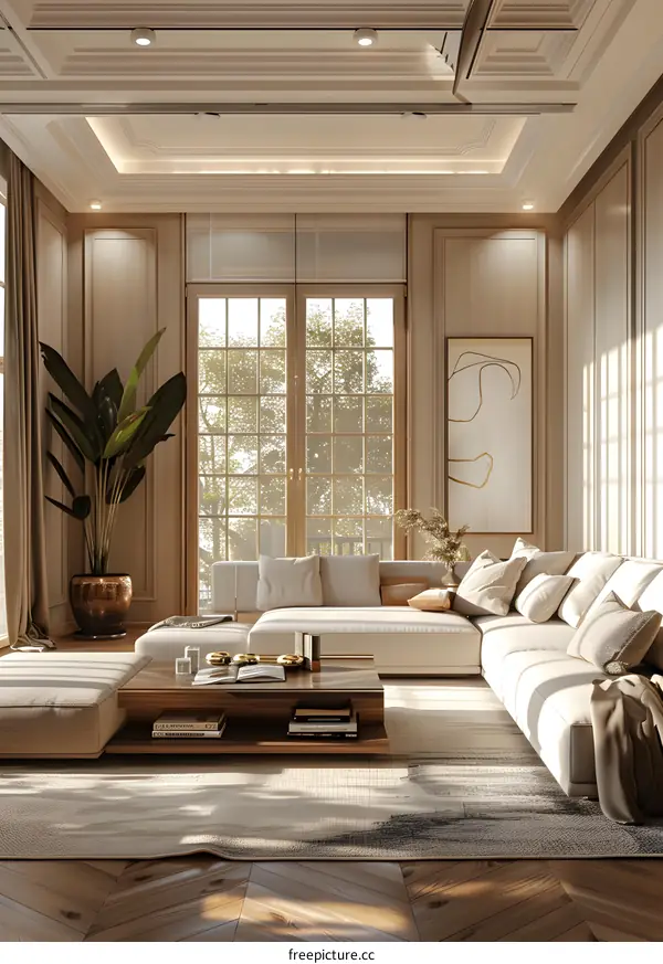 Modern minimalist living room