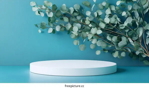 Modern Minimalist Eucalyptus Display Podium