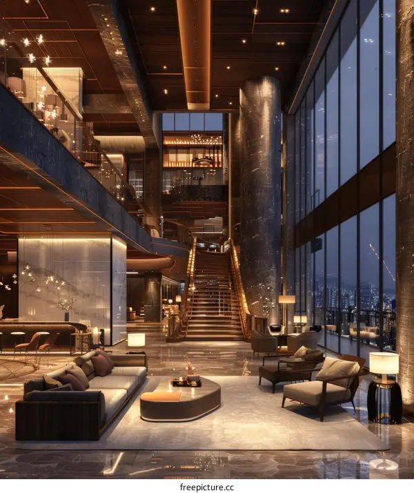 Luxury Hotel Lobby Interior Design