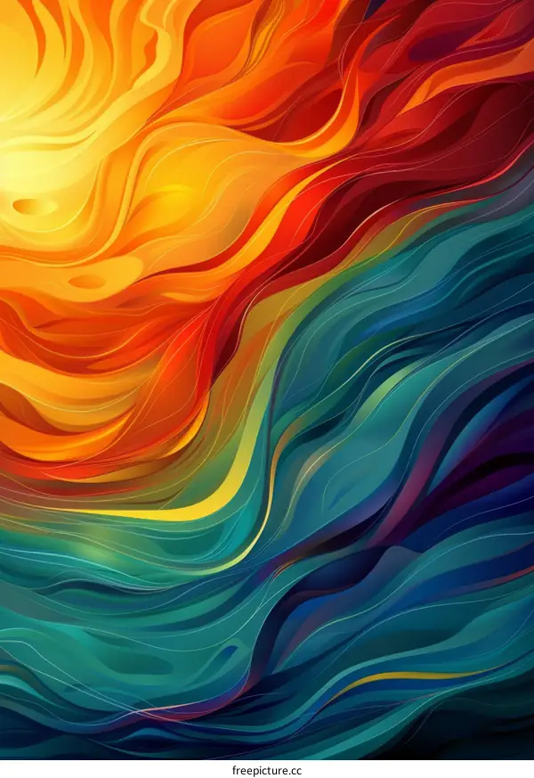 Abstract Colorful Painting