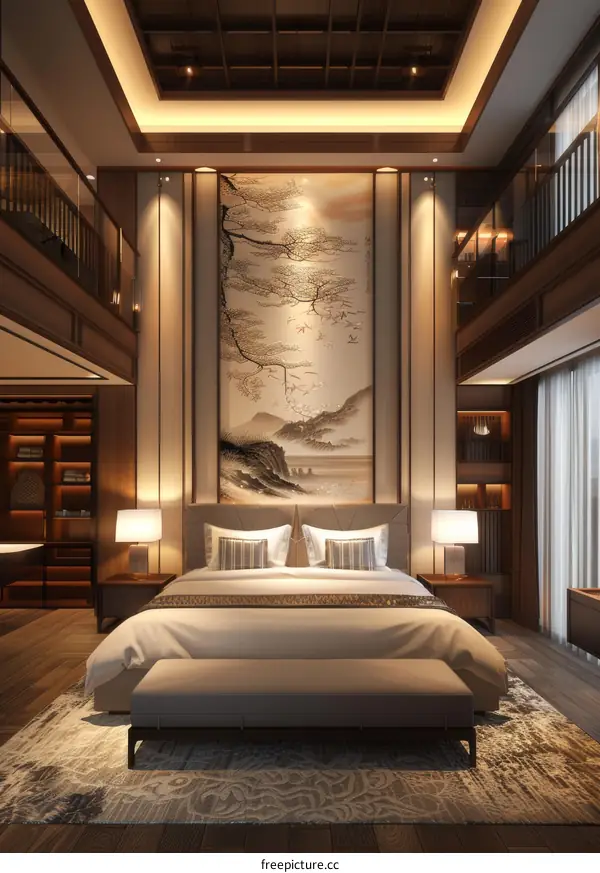 Luxurious Asian Bedroom Interior Design