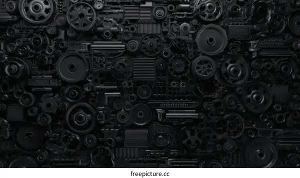 Abstract Mechanical Parts Background Design