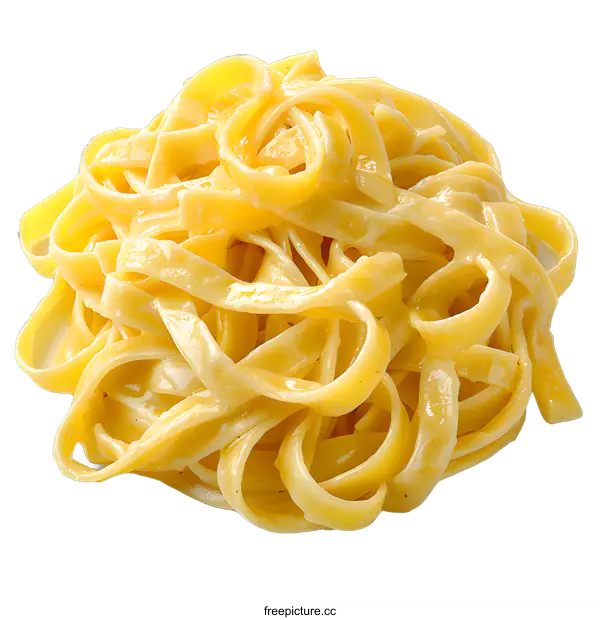 [Transparent Background PNG]A pile of fetuccine pasta